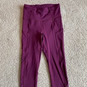 Lululemon purple leggings size 2
